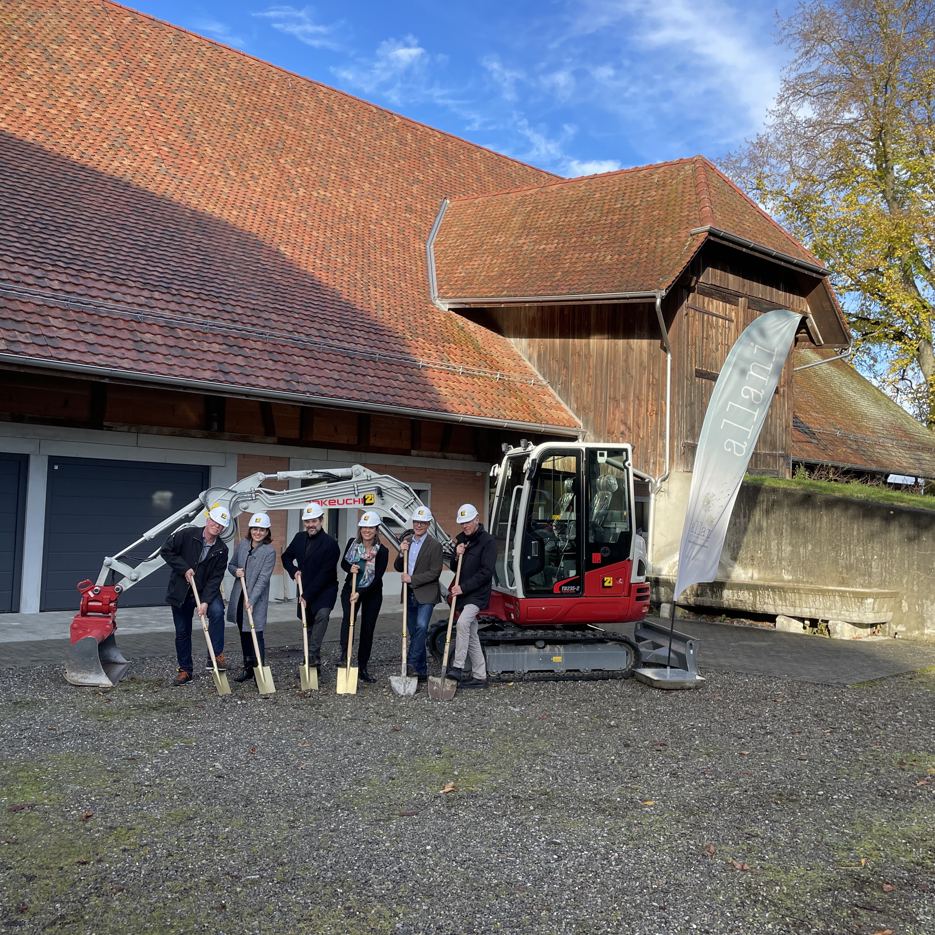 Spatenstich beim Allani Kinderhospiz in Bern