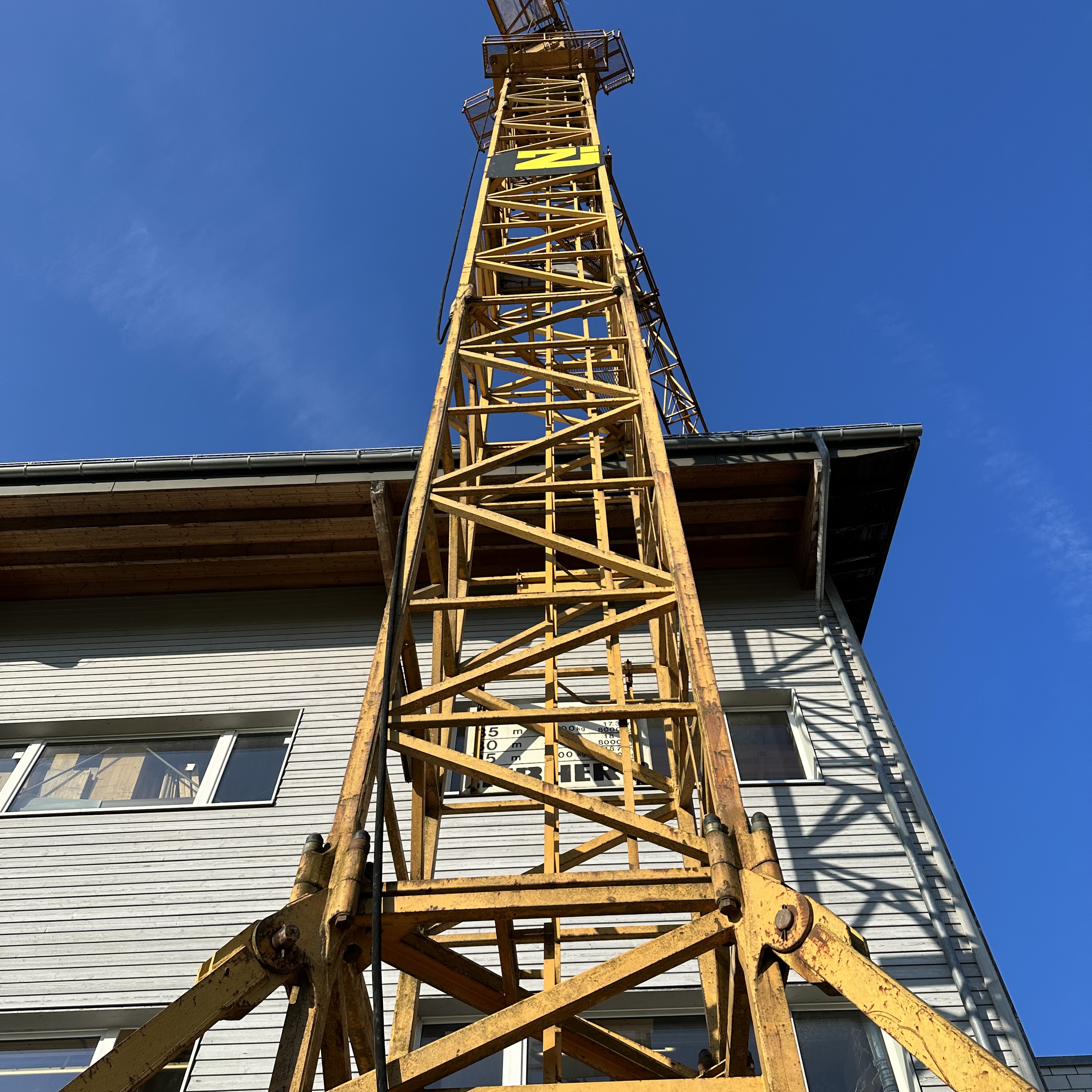 Neuer Arbeitsort für unseren Baukran