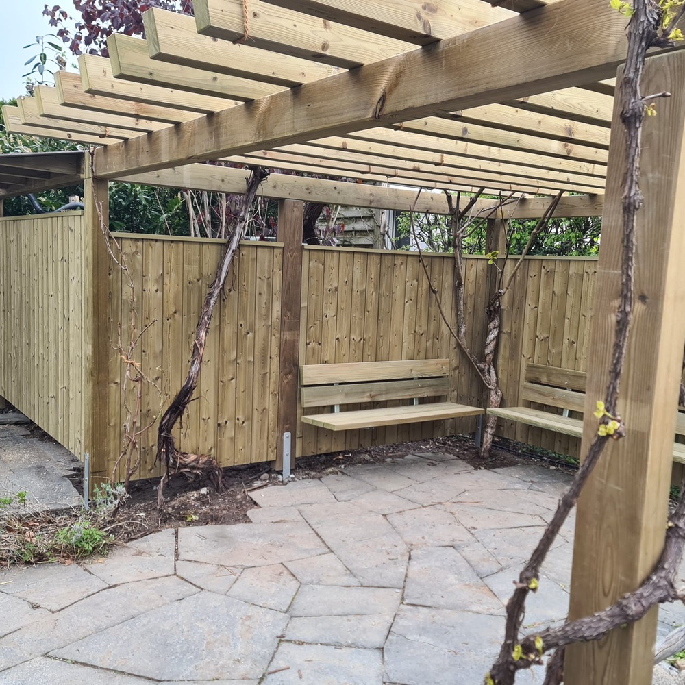 Pergola, Muri